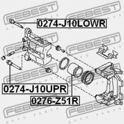 HÁTSÓ FÉKNYEREG DUGATTYÚ NISSAN QASHQAI J10E 2006.12-2013.12 EL 44126-JY00A