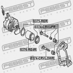 HÁTSÓ FÉKNYEREG VEZETŐ PERSELY HONDA CR-V RE7 2008-2011 EU 43235-SWW-G01