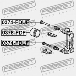 ELSŐ FÉKNYEREG VEZETŐ PERSELY HONDA ACCORD 4D CL7 2003-2008 JP 45262-S0K-A01