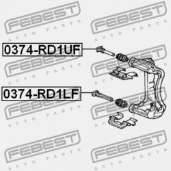 ELSŐ FÉKNYEREG VEZETŐ PERSELY HONDA CR-V RD1 1996-2001 GN 45235-SL0-003