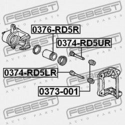 HÁTSÓ FÉKNYEREG VEZETŐ PERSELY HONDA INTEGRA 4D DB6 JP 43235-S84-A51