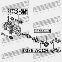 JAVÍTÓKÉSZLET, HÁTSÓ FÉKNYEREG HONDA ACCORD CL9 2003-2008 EU 43018-SEA-E01