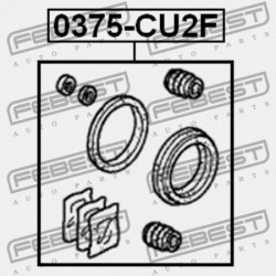 JAVÍTÓKÉSZLET, ELSŐ FÉKNYEREG HONDA ACCORD 4D CL7 2003-2008 JP 01463-S87-A00