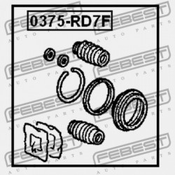 JAVÍTÓKÉSZLET, ELSŐ FÉKNYEREG HONDA CR-V RD5 2002-2006 EU 01463-S9A-A00