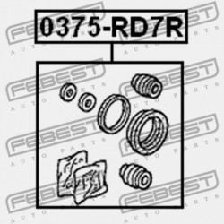 JAVÍTÓKÉSZLET, HÁTSÓ FÉKNYEREG HONDA CR-V RD5 2002-2006 EU 01473-SP0-000