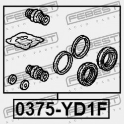 JAVÍTÓKÉSZLET, ELSŐ FÉKNYEREG HONDA ELYSION PRESTIG RR1 JP 01463-S3V-A10