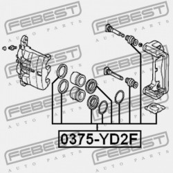 JAVÍTÓKÉSZLET, ELSŐ FÉKNYEREG ACURA MDX YD2 2007- US 01463-STX-A01
