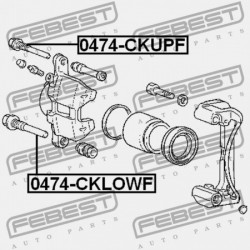 ELSŐ FÉKNYEREG VEZETŐ PERSELY MITSUBISHI LANCER,LANCER CEDIA CS,CT 2000.03-2009.08 JPN MB134808