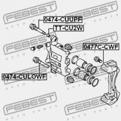 ELSŐ FÉKNYEREG VEZETŐ PERSELY MITSUBISHI LANCER CY,CZ 2007.03-2013.02 EUR 4605A101