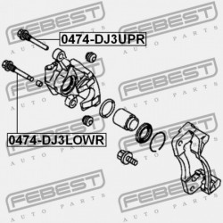 ELSŐ FÉKNYEREG VEZETŐ PERSELY MITSUBISHI LEGNUM EA,EC 1996.06-2002.08 JPN MB857233