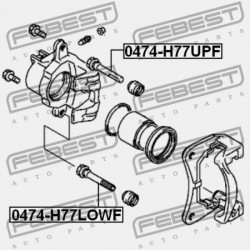 ELSŐ FÉKNYEREG VEZETŐ PERSELY MITSUBISHI PAJERO/MONTERO IO H60,70 1998.11-2005.03 G.EXP MR334902