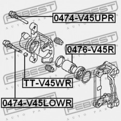 HÁTSÓ FÉKNYEREG VEZETŐ PERSELY MITSUBISHI LANCER,LANCER CEDIA CS,CT 2000.03-2009.08 JPN MB699585