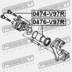 HÁTSÓ FÉKNYEREG VEZETŐ PERSELY MITSUBISHI PAJERO V20-50 1990.10-1999.11 JPN 4605A500