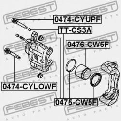 JAVÍTÓKÉSZLET, ELSŐ FÉKNYEREG MITSUBISHI LANCER CY,CZ 2007.03-2013.02 EUR 4605A259