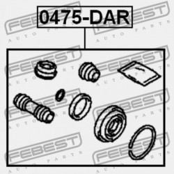 JAVÍTÓKÉSZLET, HÁTSÓ FÉKNYEREG MITSUBISHI CARISMA DA1-6A 1995.05-2003.12 EUR/NEDCAR MB857875