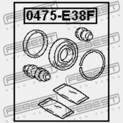 JAVÍTÓKÉSZLET, ELSŐ FÉKNYEREG MITSUBISHI GALANT E30 1987.08-1992.09 JPN MB277191