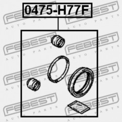 JAVÍTÓKÉSZLET, ELSŐ FÉKNYEREG MITSUBISHI PAJERO/MONTERO IO H60,70 1998.11-2005.03 G.EXP MR449853