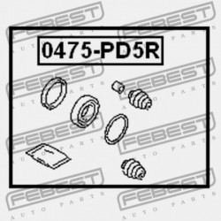 JAVÍTÓKÉSZLET, HÁTSÓ FÉKNYEREG MITSUBISHI LEGNUM EA,EC 1996.06-2002.08 JPN MB857612