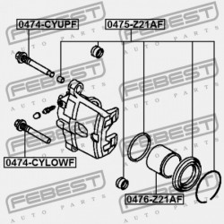 JAVÍTÓKÉSZLET, ELSŐ FÉKNYEREG MITSUBISHI COLT/COLT PLUS Z20 2002.10- JPN MN116154