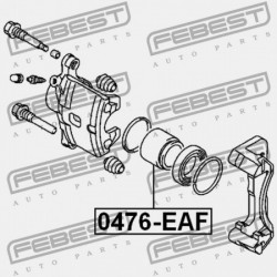 ELSŐ FÉKNYEREG DUGATTYÚ MITSUBISHI PAJERO/MONTERO V10-40 1990.12-2004.04 EUR MB699692