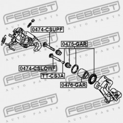 HÁTSÓ FÉKNYEREG DUGATTYÚ MITSUBISHI ASX GA0 2010.04-2013.01 EUR 4605B141
