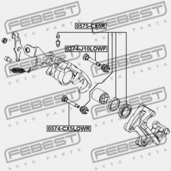 HÁTSÓ FÉKNYEREG VEZETŐ PERSELY MAZDA CX-5 KE 2011-2012 EU K011-26-695