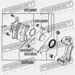 ELSŐ FÉKNYEREG VEZETŐ PERSELY MAZDA ATENZA SEDAN & SPORT GH 2007-2009 JP GS1D-33-61X