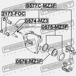 FÉKNYEREG VEZETŐ PERSELY MAZDA 3 BK 2003-2006 EU DDY2-33-694