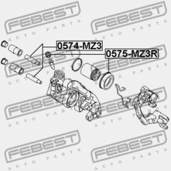 JAVÍTÓKÉSZLET, HÁTSÓ FÉKNYEREG MAZDA 3 BK 2003-2006 EU BPYK-26-45ZA