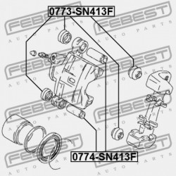 SUZUKI BALENO/ESTEEM FÉKNYEREG VEZETŐ PERSELY FEDELE SY413/SY415/SY416/SY418/SY419 1995-2001 55201-86040