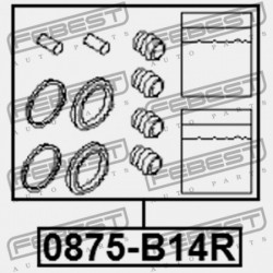 JAVÍTÓKÉSZLET, HÁTSÓ FÉKNYEREG SUBARU IMPREZA G12 2007.03- JP 26697-XA000