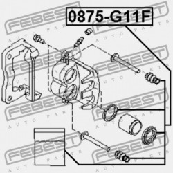 JAVÍTÓKÉSZLET, ELSŐ FÉKNYEREG SUBARU IMPREZA G11 2000.02-2007.04 JP 26297-AC000
