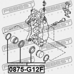 JAVÍTÓKÉSZLET, ELSŐ FÉKNYEREG SUBARU IMPREZA G11 2000.02-2007.04 JP 26297-FE010