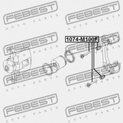 ELSŐ FÉKNYEREG VEZETŐ PERSELY CHEVROLET AVEO SEDAN 2004-2006 MEX 96316581