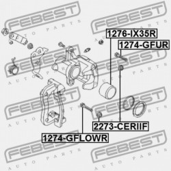 HÁTSÓ FÉKNYEREG VEZETŐ PERSELY HYUNDAI IX35/TUCSON 10 (2009-2013) GEN 58222-1H000
