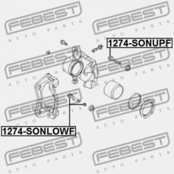 ELSŐ FÉKNYEREG VEZETŐ PERSELY HYUNDAI IX35/TUCSON 10 (2009-2013) GEN 58162-1H000