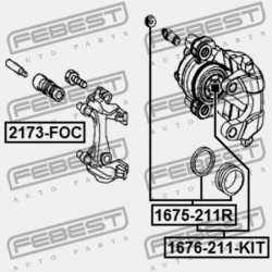 HÁTSÓ FÉKNYEREG DUGATTYÚ JAVÍTÁSA MERCEDES BENZ E-OSZTÁLY 211 4 MATIC 2002-2009 A0024202683