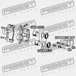 JAVÍTÓKÉSZLET, HÁTSÓ FÉKNYEREG JEEP GRAND CHEROKEE III 2004-2010 05143694AA