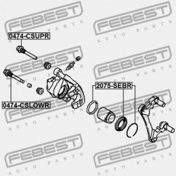 JAVÍTÓKÉSZLET, HÁTSÓ FÉKNYEREG CHRYSLER SEBRING II 2006-2010 05191269AA