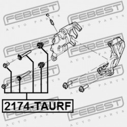 ELSŐ FÉKNYEREG VEZETŐ PERSELY FORD EXPLORER KÁD 2011-2013 CAN 6L2Z-2386-A