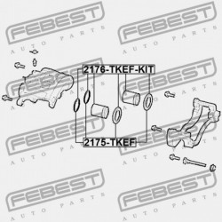 ELSŐ FÉKNYEREG DUGATTYÚ JAVÍTÁSA FORD FOCUS CDH (USA) 2012-2013 MEX AB31-2L484-AA