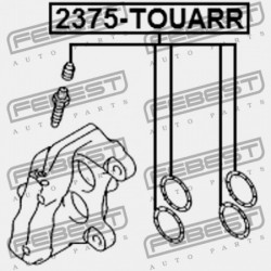 JAVÍTÓKÉSZLET, HÁTSÓ FÉKNYEREG AUDI Q7 2007-2015 CA 7L0698671