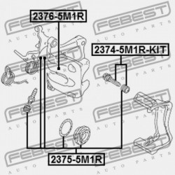 HÁTSÓ FÉKNYEREG DUGATTYÚ AUDI A3/S3/SPORTB./LIM./QU 2004-2013 RDW 1K0615423M