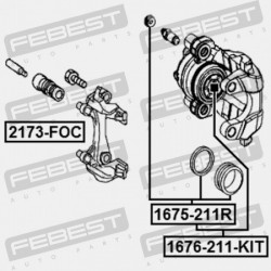 HÁTSÓ FÉKNYEREG DUGATTYÚ JAVÍTÁSA RENAULT MEGANE II 2002-2008 7701207694