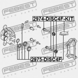 ELSŐ FÉKNYEREG VEZETŐ PERSELY LAND ROVER FREELANDER II 2006-2014 LR020489