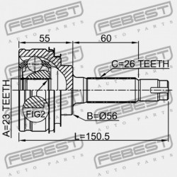 KÜLSŐ CSUKLÓ TOYOTA COROLLA SED/CP/WG AE10,CE100,EE10 1991.08-2001.11 GR 43410-12191