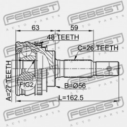 KÜLSŐ CSUKLÓ TOYOTA CAMRY GRACIA MCV2,SXV2 1996.12-2001.09 JP 43470-39198