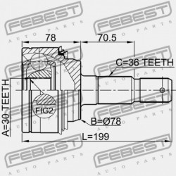 KÜLSŐ CSUKLÓ TOYOTA LAND CRUISER URJ202,UZJ200,VDJ200 2007.09- EU 43460-69175