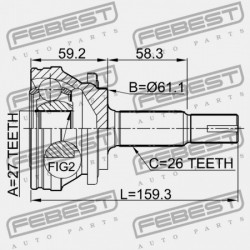KÜLSŐ CSUKLÓ TOYOTA RAV4 ACA3,ALA3,GSA33,ZSA3 2005.11-2012.12 GR 43470-49665