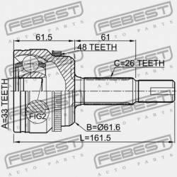 KÜLSŐ CSUKLÓ TOYOTA CAMRY/HYBRID ASV50L-C*****,AVV50,GSV50 2011.09- US 43410-06760